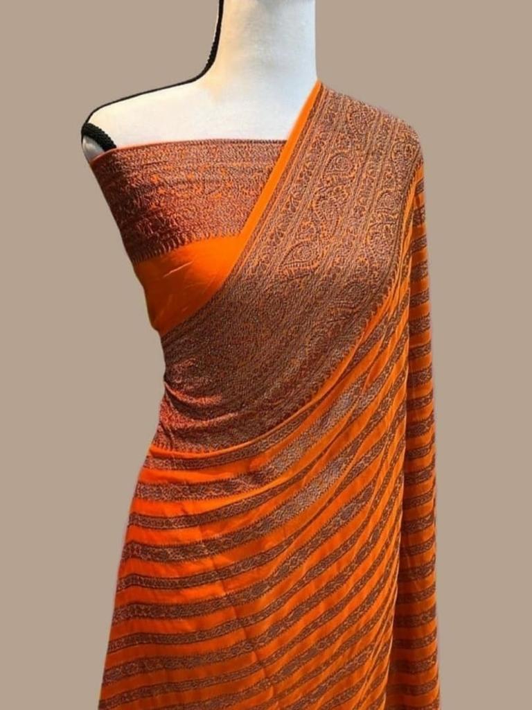 LC 83 Pure Soft Khadi Georgette Silk Wedding Sarees Wholesale Shop In Surat